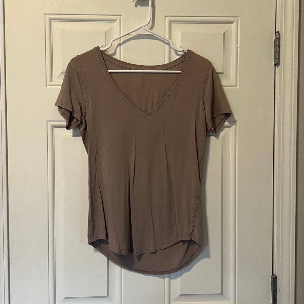 Lululemon love V neck t shirt - light gray/purple